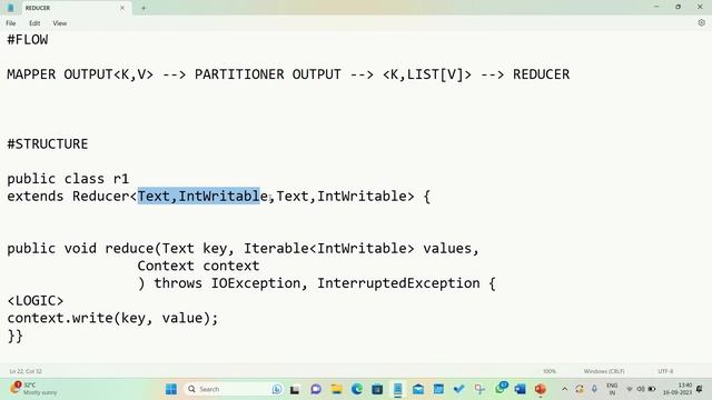 Understanding Reducer Class structure in Map Reduce program (in Hindi) смотреть онлайн