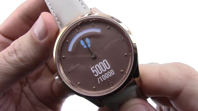 Garmin Vivomove Luxe 18K Rose Gold Unboxing HD (010-02241-21) смотреть онлайн