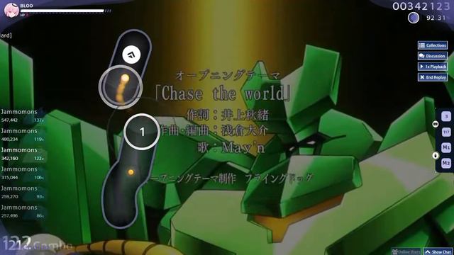 Accel World - OP 1 - Chase The World // Osu! - Play By Swing