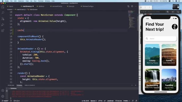 React Native Caching Images | Travel App UI | React Native Tutorial смотреть онлайн