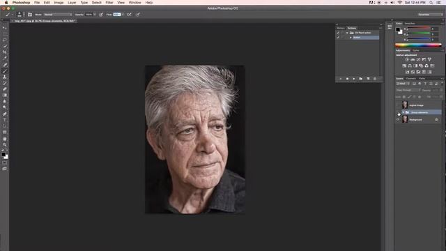 Oil Paint Photoshop ActionTutorial смотреть онлайн