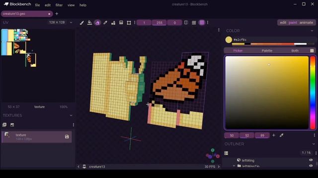 Blockbench - Butterfly - Minecraft смотреть онлайн