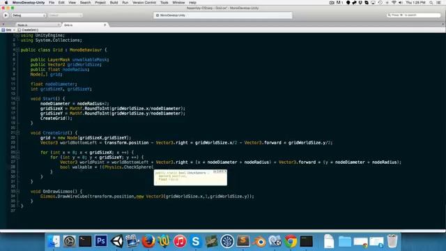 A* Pathfinding (E02: node grid) смотреть онлайн