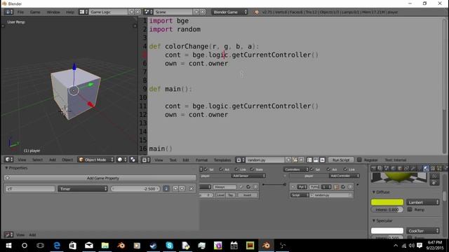 Random In The BGE - Python смотреть онлайн