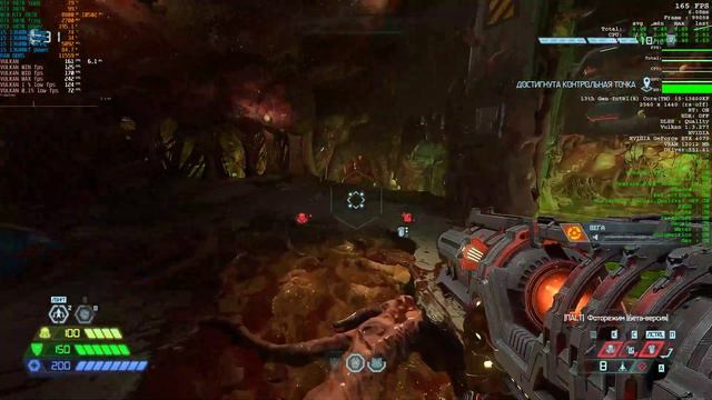 Doom Eternal i5 13600kf RTX 4070 1440p DLSS quality raytracing ultranightmare super gore nest смотреть онлайн