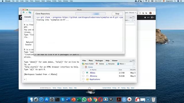 Descargar y utilizar un repositorio de GitHub en RStudio смотреть онлайн