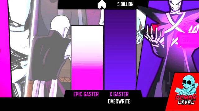Epic!Gaster VS X!Gaster Power Levels смотреть онлайн