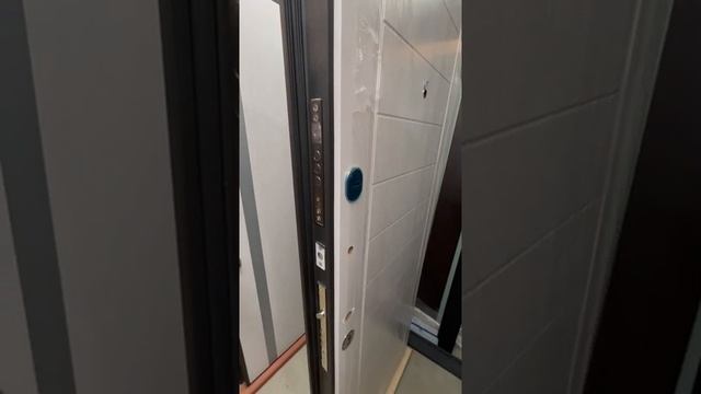 Входная дверь в квартиру Эверест металл/панель, Серый графит + Беленый дуб смотреть онлайн