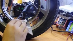 Профилактика моторколеса от электроскутера Сонель