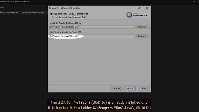 Installation of Apache NetBeans 12.3 in Windows смотреть онлайн
