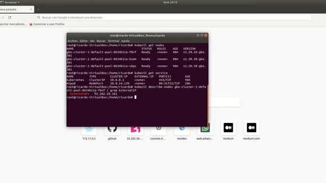 Servicio web que muestre hola mundo, usando NodePort en Kubernetes. смотреть онлайн