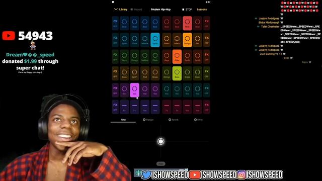 IShowSpeed Plays Groove Pad And Busts Down (FULL VIDEO)
