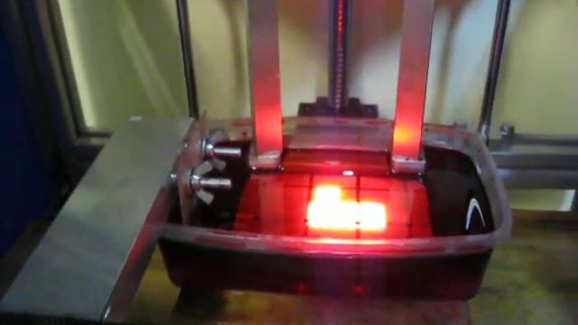 3D принтер Top Down, тестирование движения ракеля с полимером смотреть онлайн