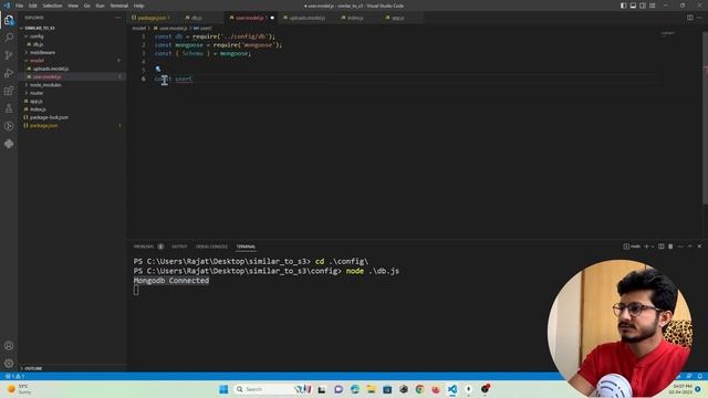 Mongodb Connection & Creating mongoose schema | NodeJS AWS S3 bucket like service Part 3 смотреть онлайн