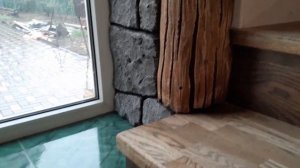 Отделка окна - Арт бетон | Window decoration - Art concrete