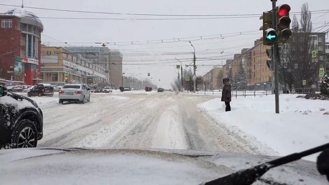 Улица Удмуртская и Кирова город Ижевск 22 ноября 2023г. глазами регистратора. смотреть онлайн