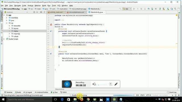 How-to-Create Context menu in Android смотреть онлайн