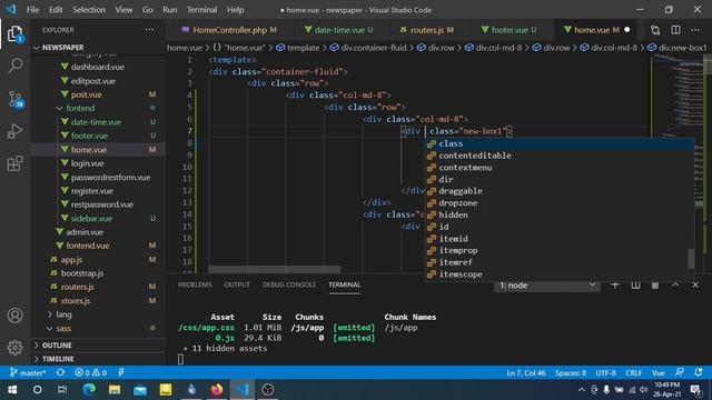 Laravel Vue JS Newspaper Project 32 | Dynamic home page-1 смотреть онлайн