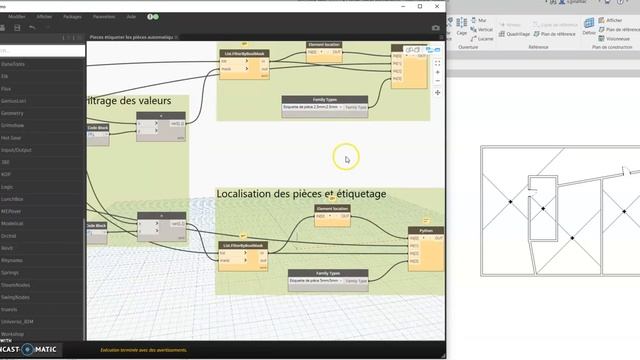 Script Dynamo. Etiqueter automatiquement toutes les pièces selon leur surface. Python Revit Autodes смотреть онлайн