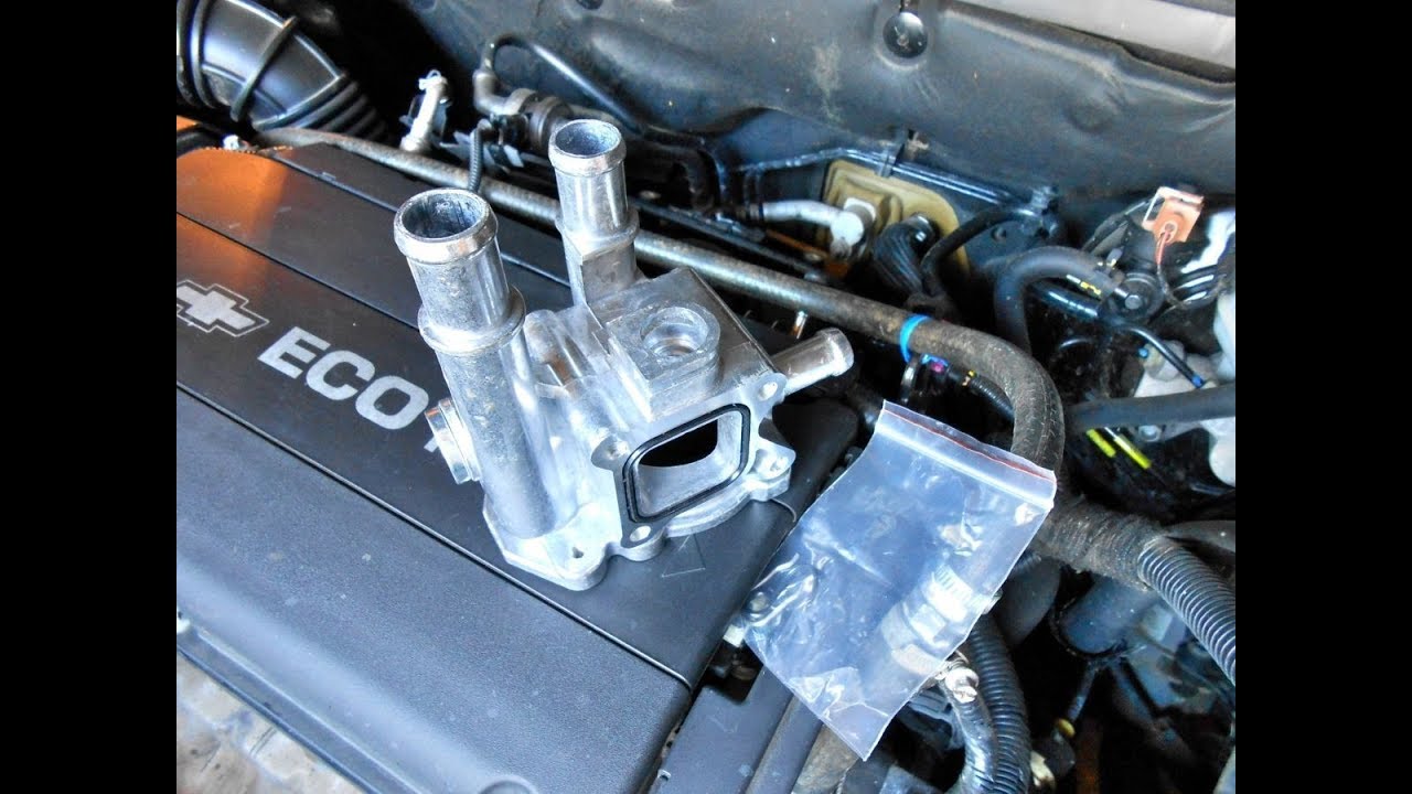 Шевролет круз , дюралевый корпус термостата за 1.500 с Aliexpress !.