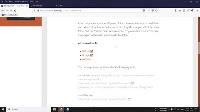 Minecraft EarthTiles Program Installation смотреть онлайн