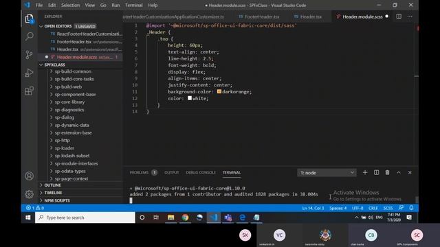 Application Customizer Extension using React in SharePoint Framework explained in Telugu смотреть онлайн