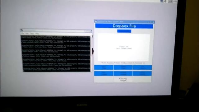 Dropbox Downloader & Uploader GUI for Raspberry Pi смотреть онлайн