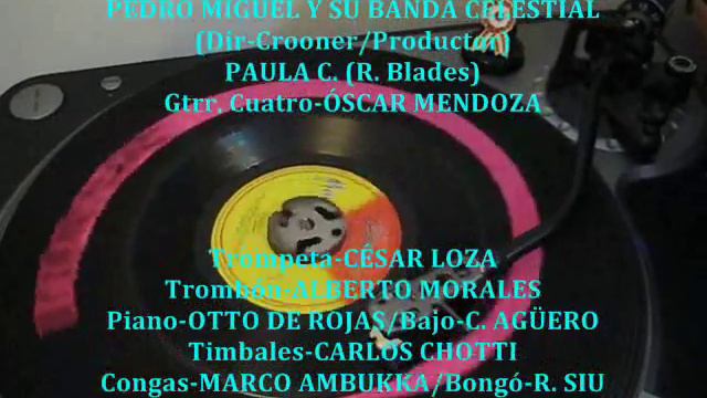 PEDRO MIGUEL Y SU BANDA CELESTIAL - PAULA C. (45rpm Odeon) смотреть онлайн