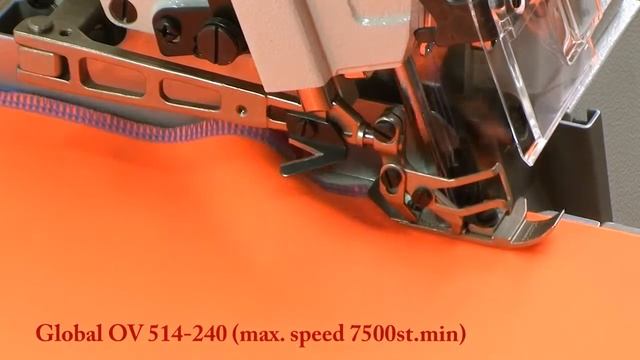 Global OV 514 240 Высокоскоростная швейная машина для оверлока с прямым приводом или без него смотреть онлайн
