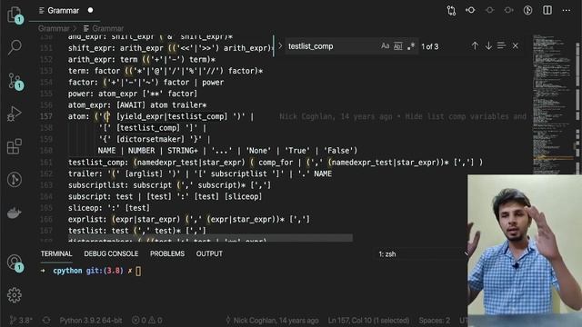 Changing python grammar to support standalone walrus assignments смотреть онлайн