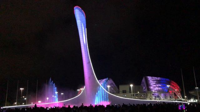 Сочи Адлер | Поющий фонтан без пауз Олимпийский парк