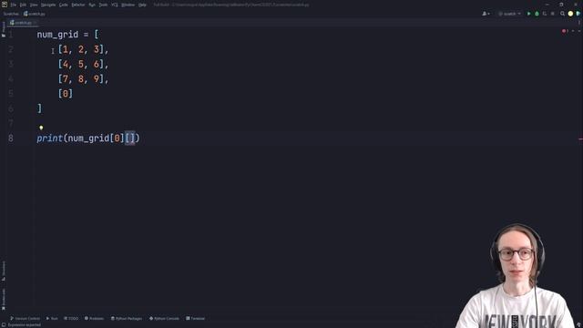 Python Basics - Two Dimensional lists & nested For Loops #25 смотреть онлайн