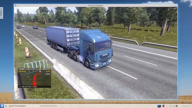 Euro Truck Simulator 2 (2012) - PC Gameplay / Intel HD Graphics 3000 / Linux смотреть онлайн