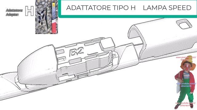 #come  #cambiare  #adattatore H #lampa  #speed #spazzole #tergicristallo