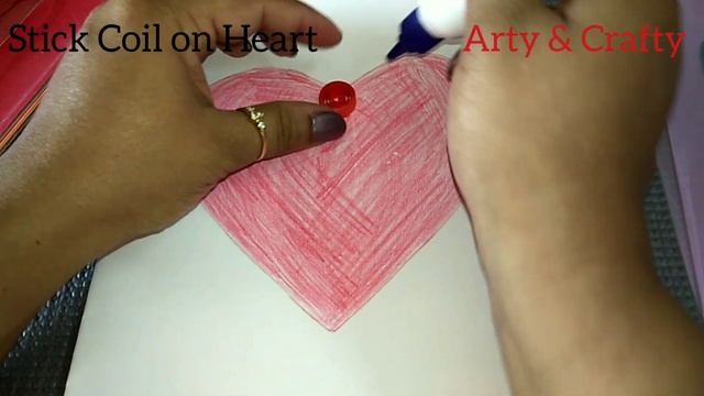 DIY Easy Valentine Card/Quilling Heart/How to make Valentine Greeting Card/Handmade Card смотреть онлайн