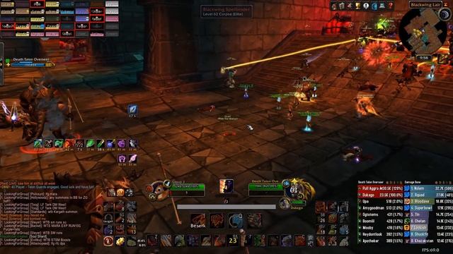 Classic WoW - Fury Warrior DPS Blackwing Lair Clips (Full Run) смотреть онлайн