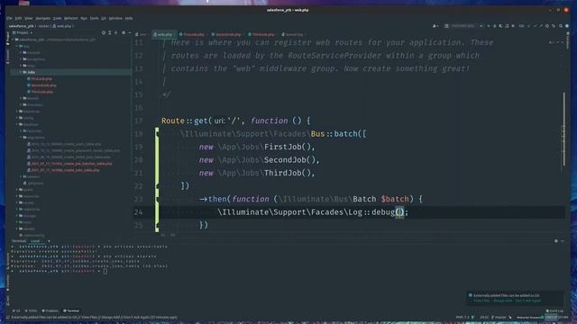 How to batch Laravel jobs смотреть онлайн
