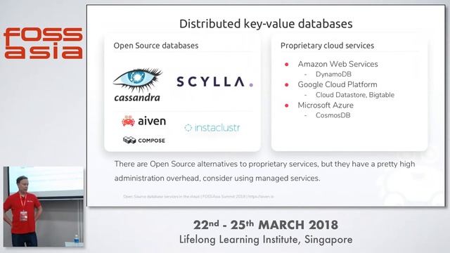 Open Source database services in the cloud- Oskari Saarenmaa- FOSSASIA 2018 смотреть онлайн