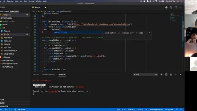 W9D2: React Hooks - useEffect (1 of 2) смотреть онлайн