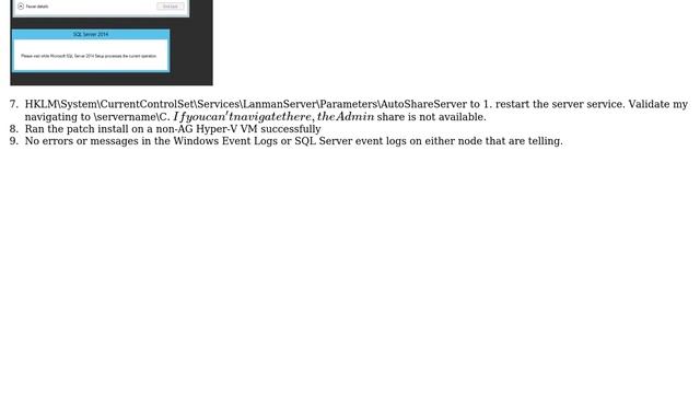 Databases: CU Update to Sql Server 2014 hangs for 7 hours (2 Solutions!!) смотреть онлайн