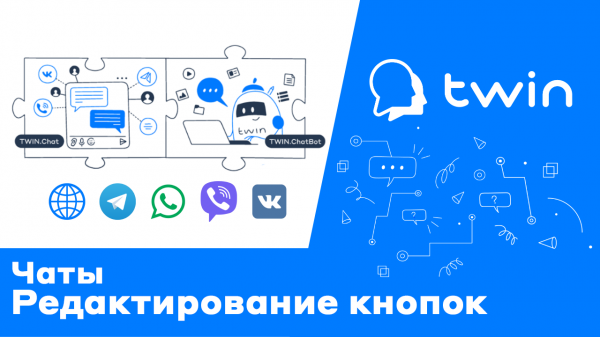 Twin. Создание и редактирование кнопок в чат ботах