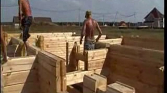Сборка сруба из профбруса смотреть онлайн
