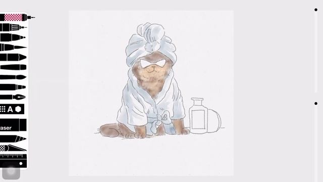 Drawing Benson with Tayasui Sketches смотреть онлайн