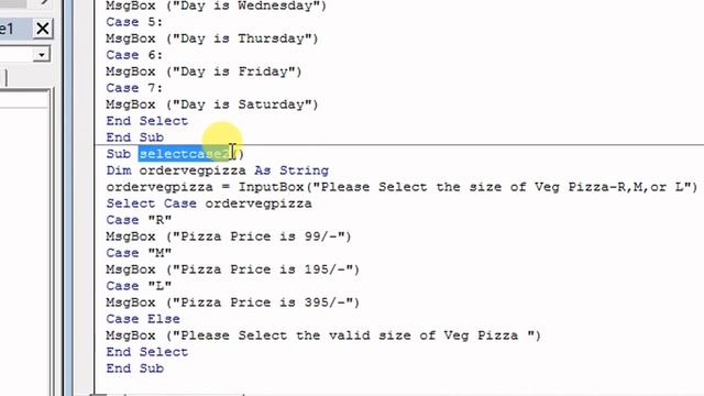 How to use select case statement in VBA Hindi смотреть онлайн