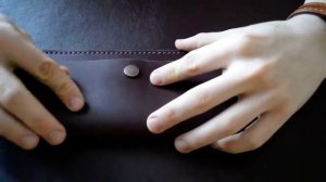 Женский кожаный кошелек, клатч своими руками. Обзор