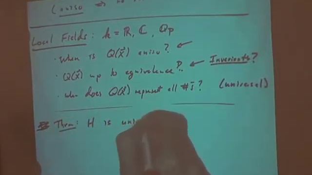 Quadratic forms and automorphic forms (Jonathan Hanke) 1-4 смотреть онлайн
