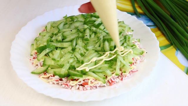 Всего 4 ингредиента! Вкуснющий Салат Нежность на ПАСХУ !Готовится Быстро, съедается моментально!