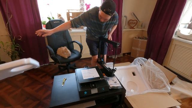 Распаковка посылки, лучший бюджетный 3d принтер. смотреть онлайн