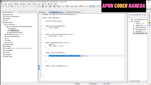 Spring Framework tutorial | Bean Life cycle explained | init() and destroy() methods | LEC 12 смотреть онлайн