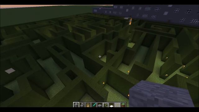Сложный лабиринт в Minecraft смотреть онлайн